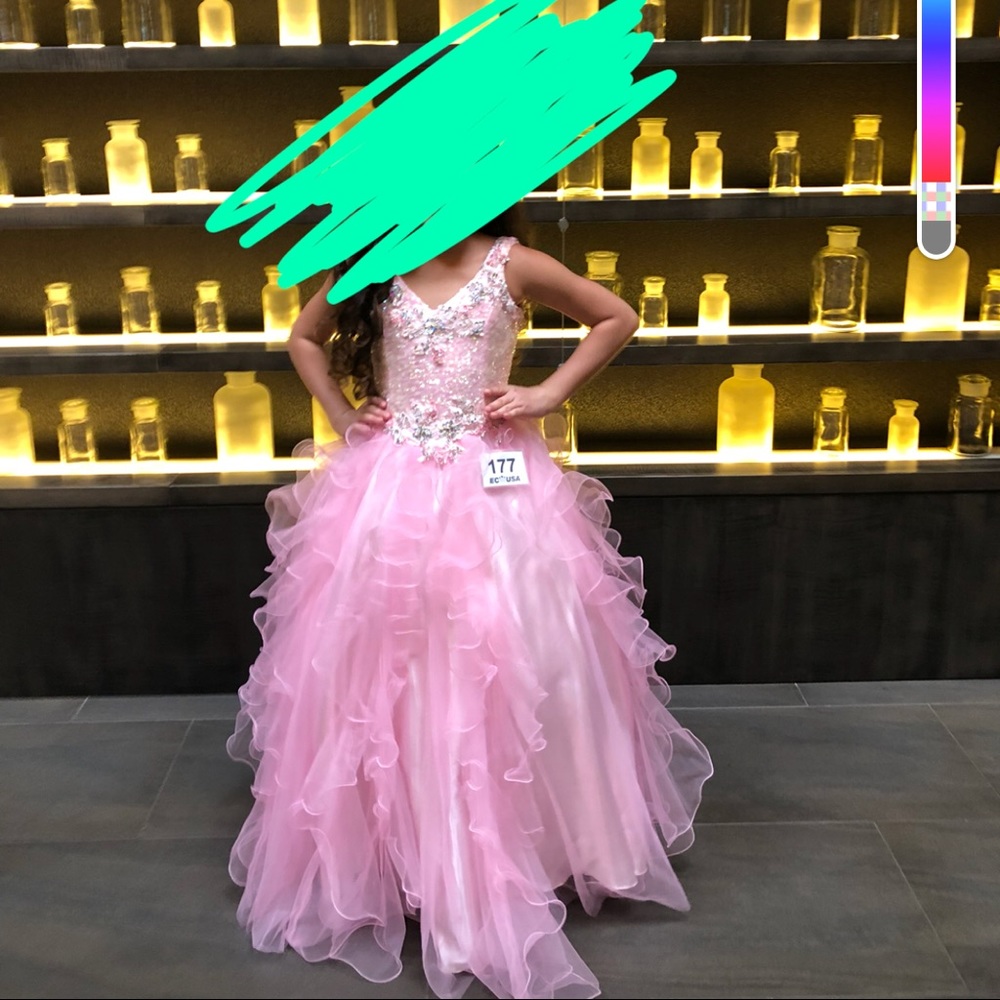 Pageant dress Tiffany pageant light pink size 9/10 

Wicked look alike dress
